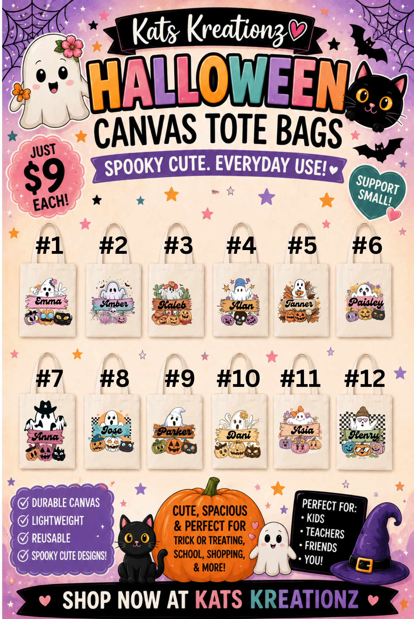 Halloween tote bag