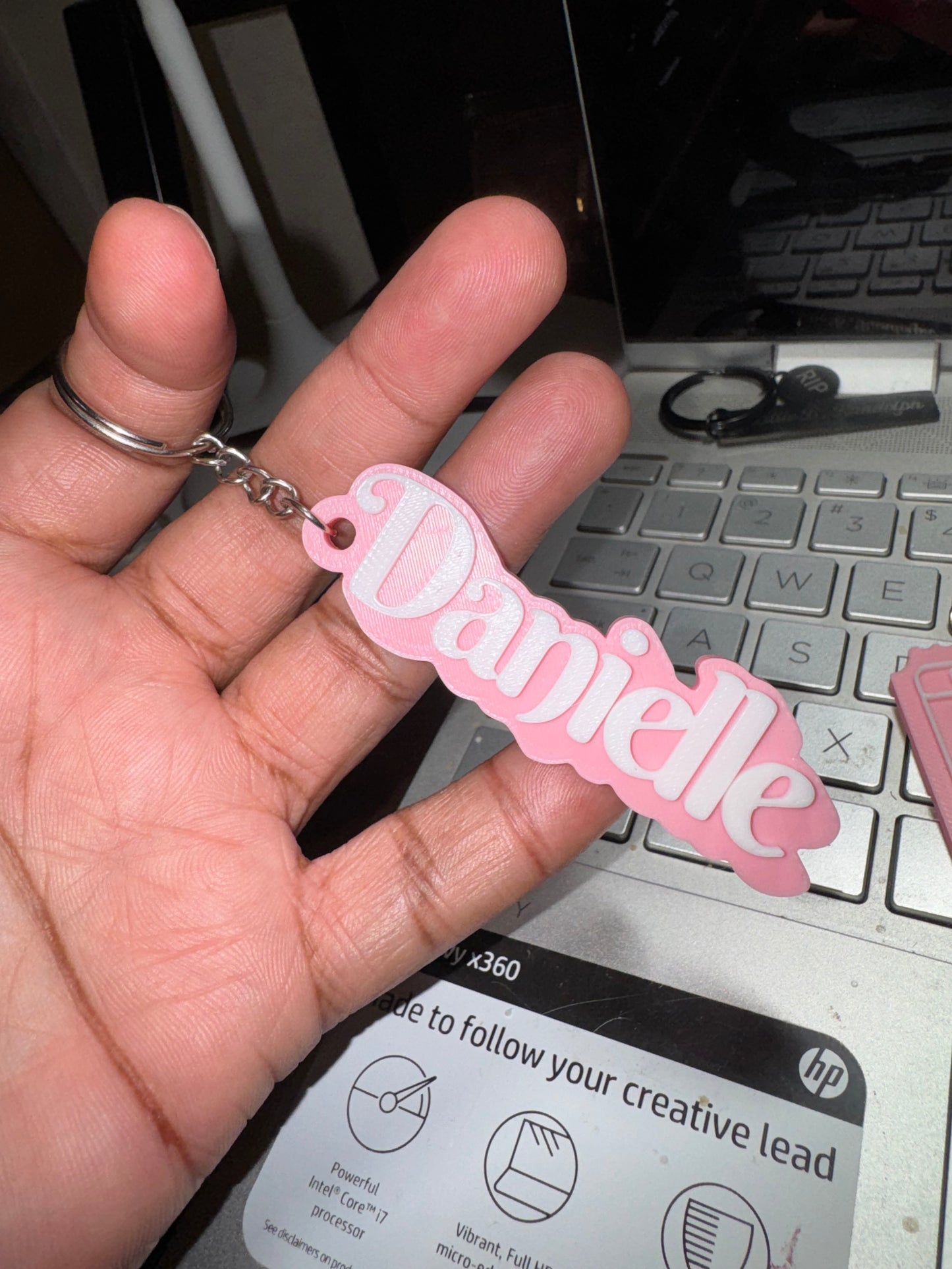 3D Name keychain