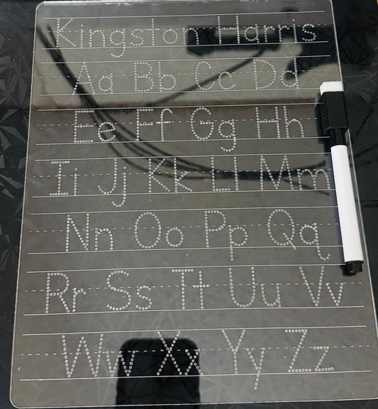 Laser engraved trace board