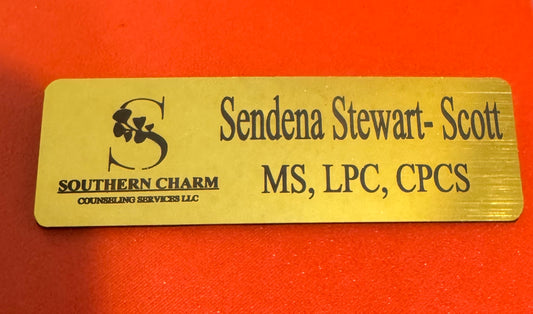 Engraved Name Tag