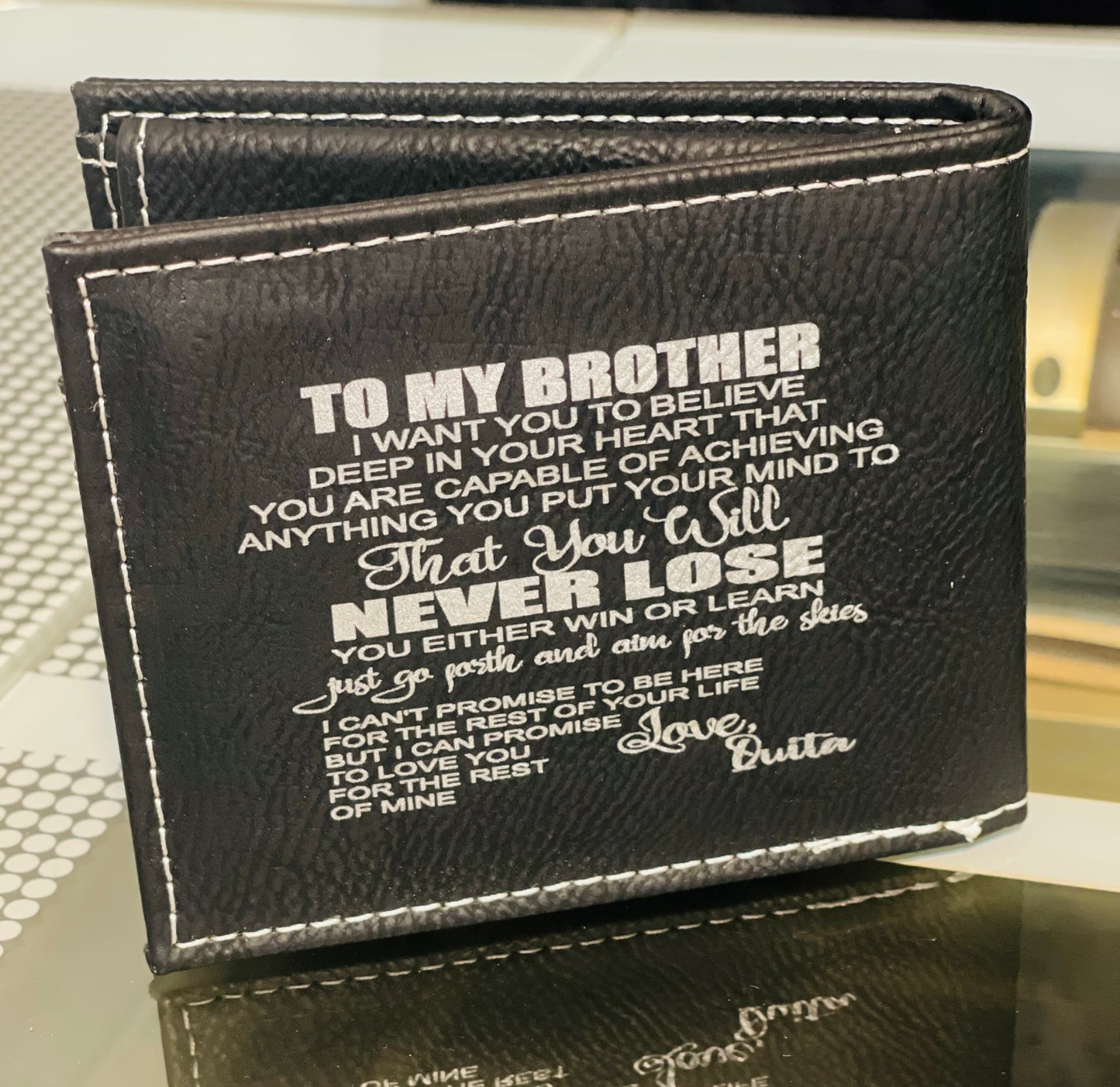 Laser Engraved Wallet