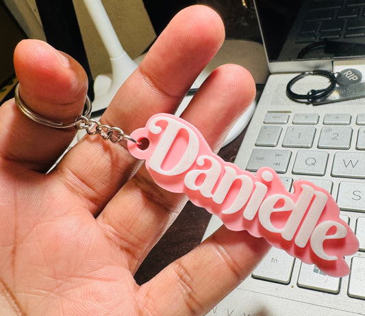 3D Name keychain
