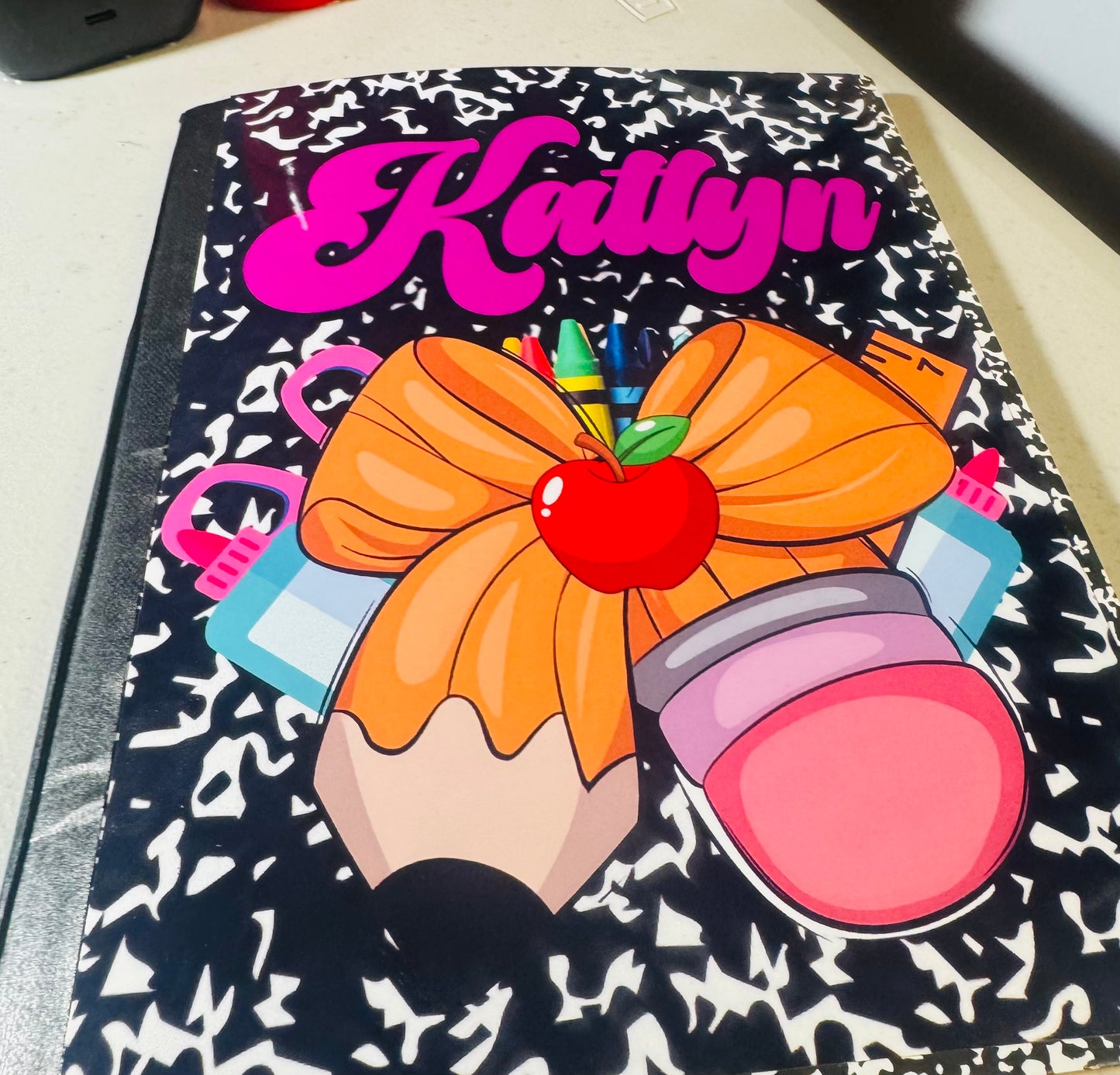Custom composition notebook