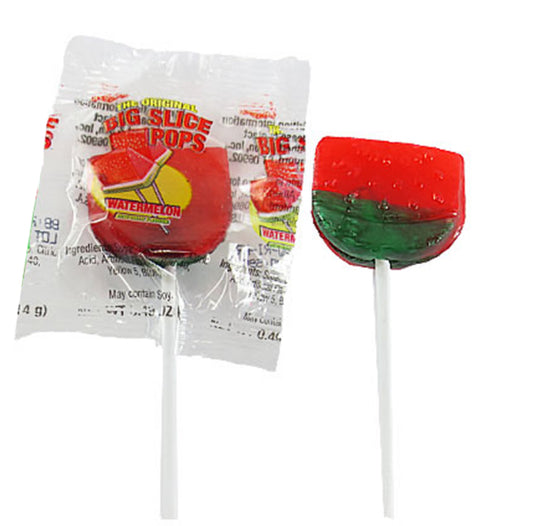 Watermelon slice lollipop